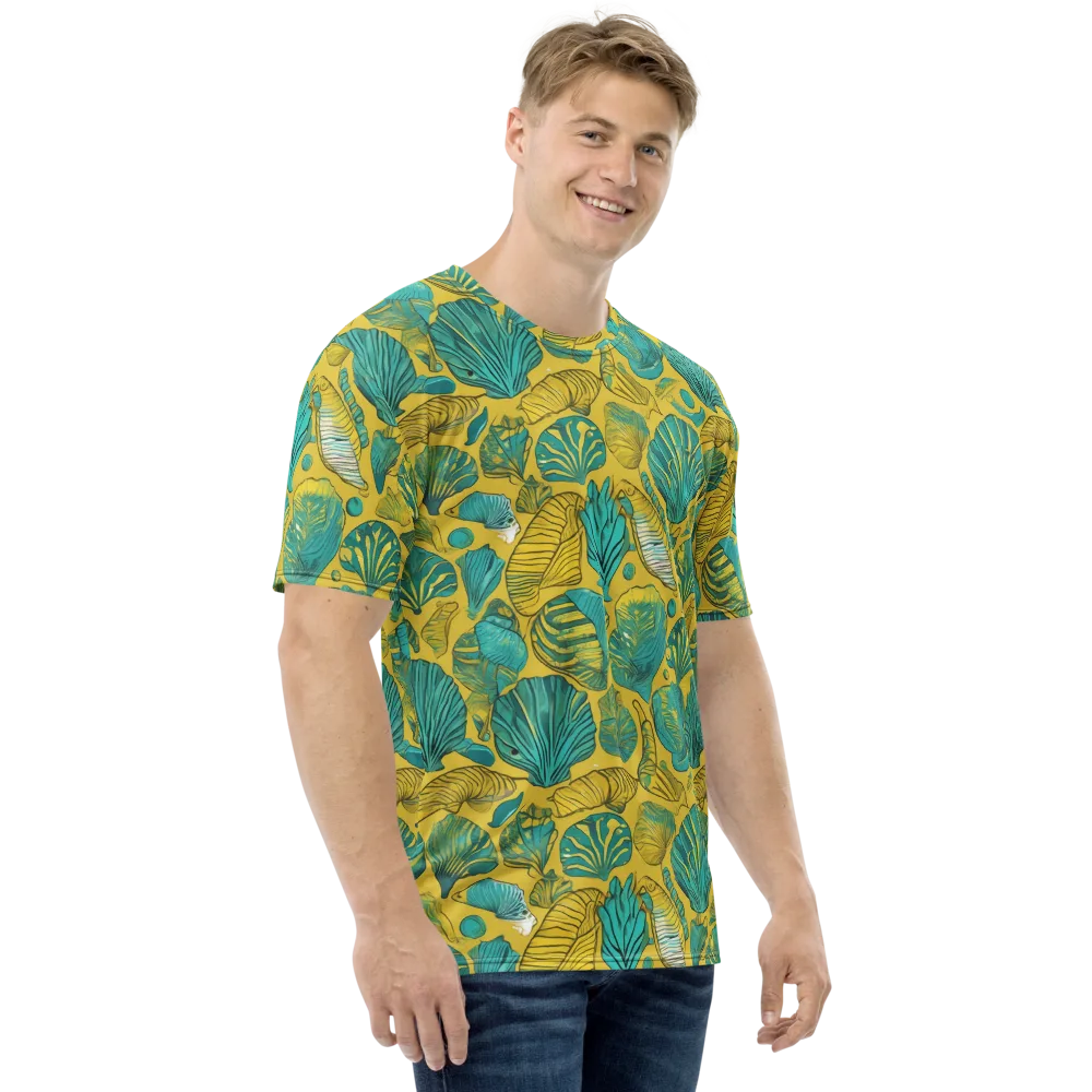 Tropical Tidal on Men's Crew Neck T-Shirt — Right