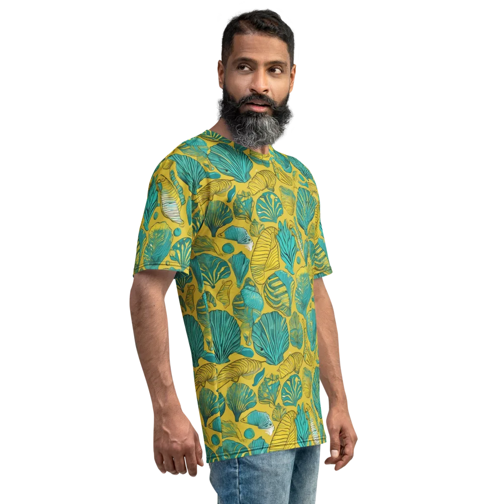 Tropical Tidal on Men's Crew Neck T-Shirt — Right