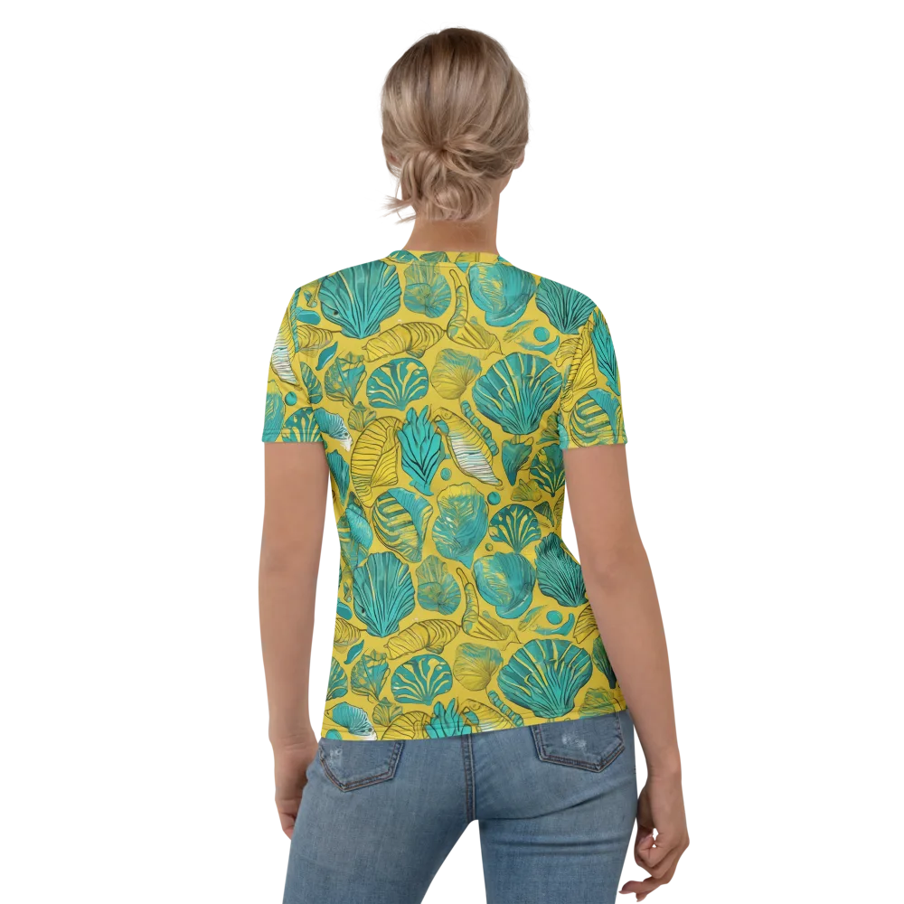Tropical Tidal on Women's Crew Neck T-Shirt — Back
