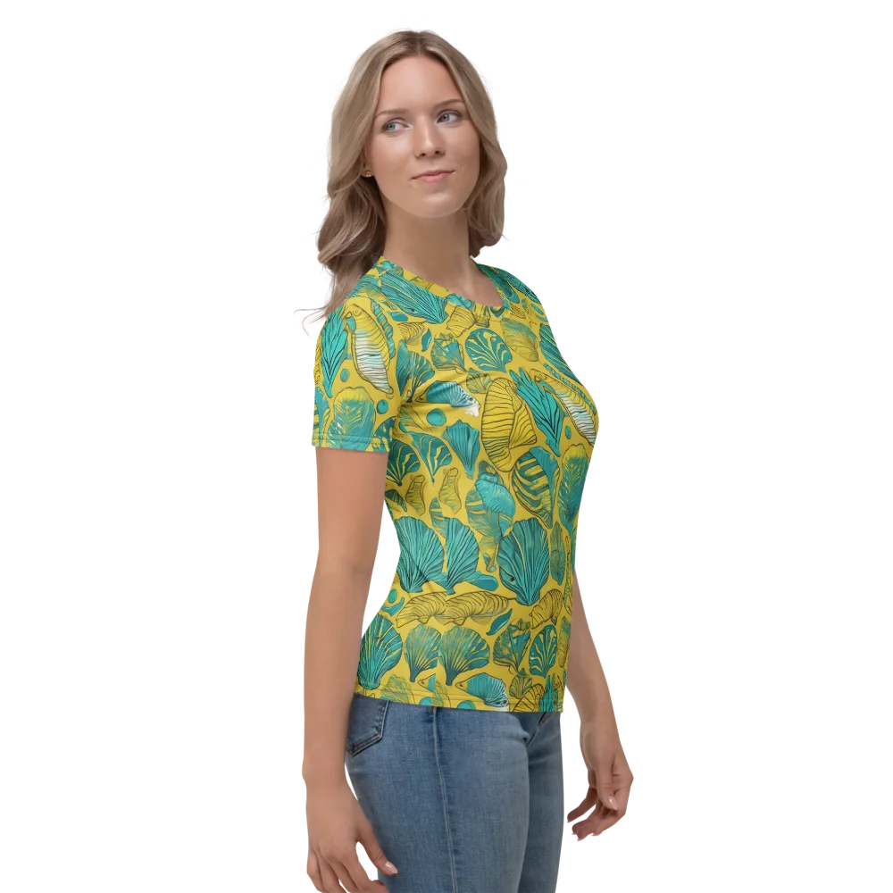 Tropical Tidal on Women's Crew Neck T-Shirt — Right