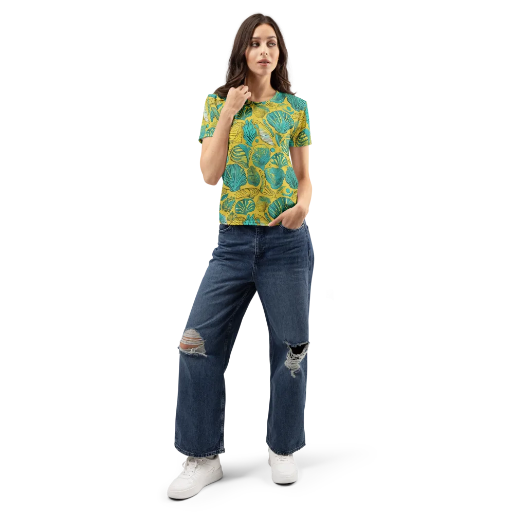 Tropical Tidal on Women's Crew Neck T-Shirt — Front