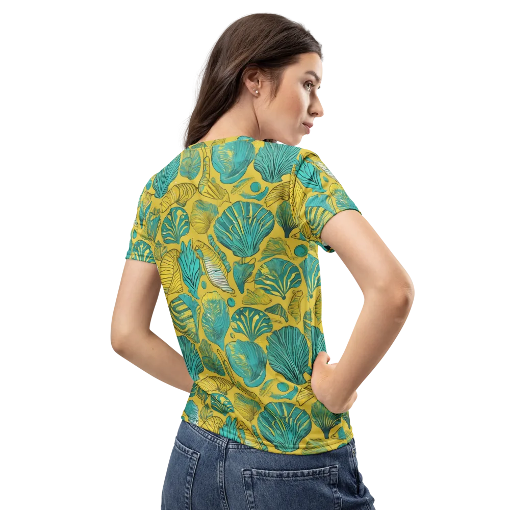Tropical Tidal on Women's Crew Neck T-Shirt — Back