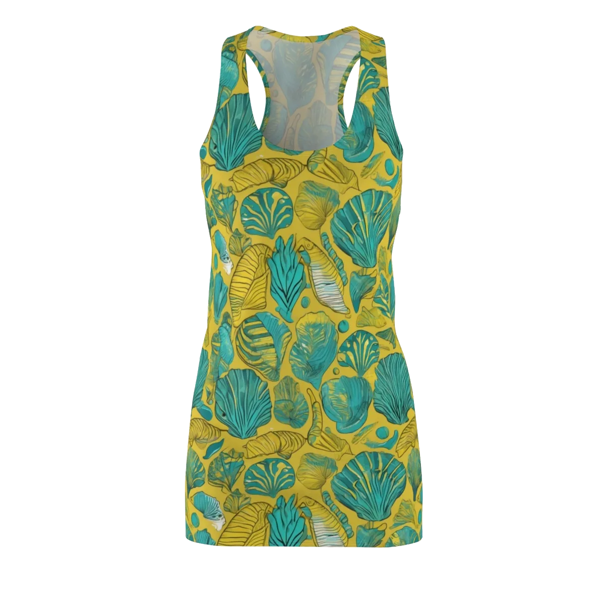Tropical Tidal on Racerback Dress — Front