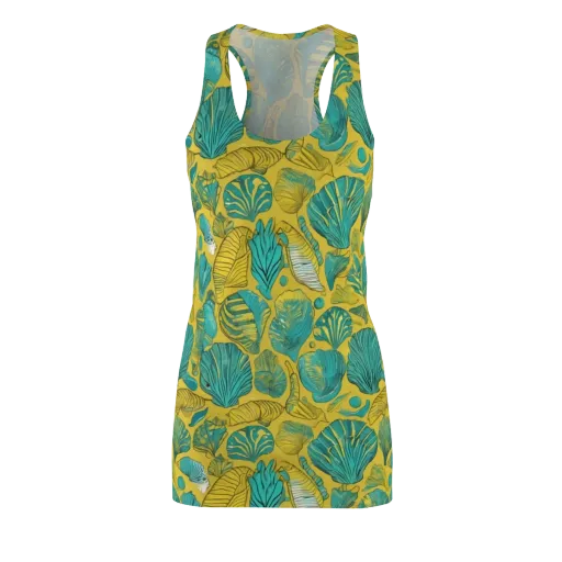 Tropical Tidal on a Racerback Dress