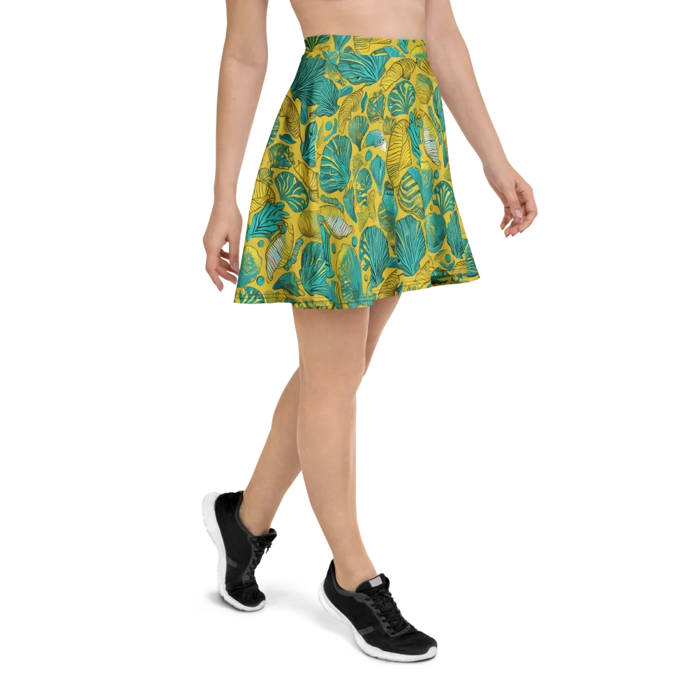 Tropical Tidal on Skater Skirt — Right