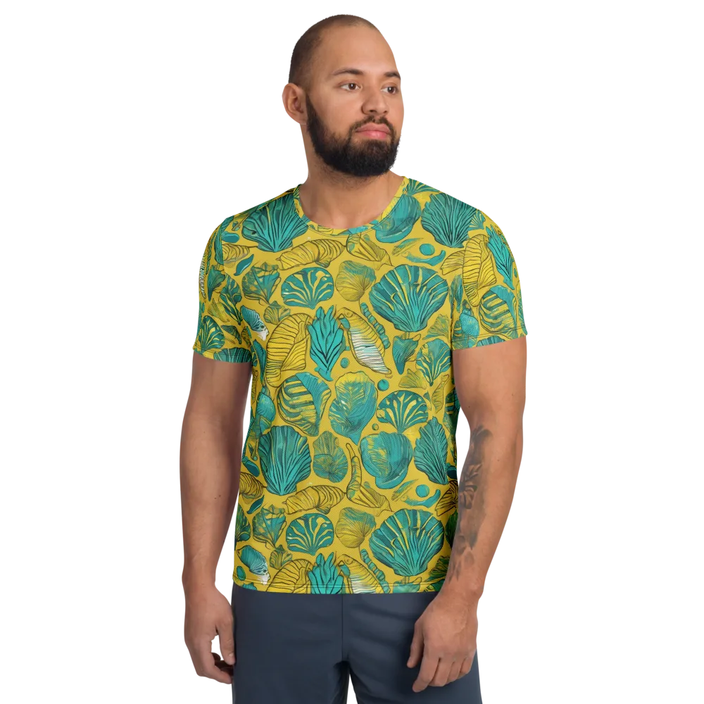Tropical Tidal on Men's Athletic T-Shirt — Front