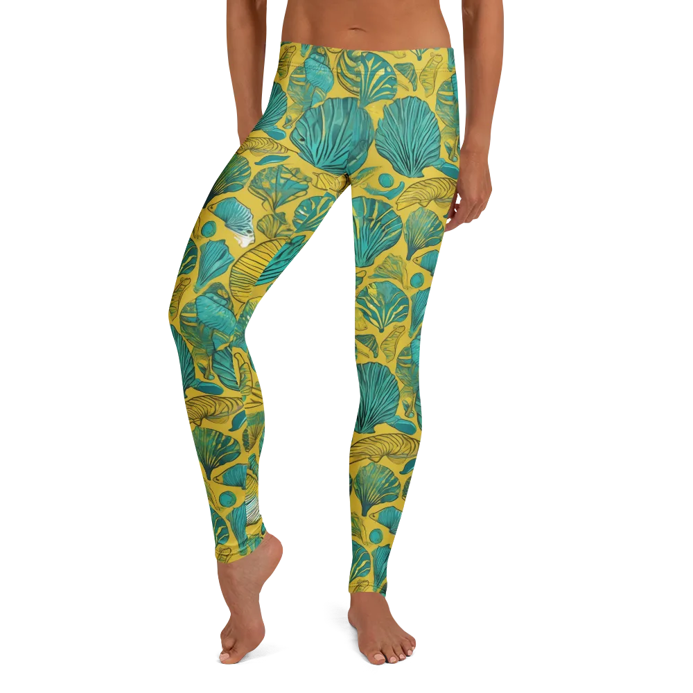 Tropical Tidal on Leggings — Front