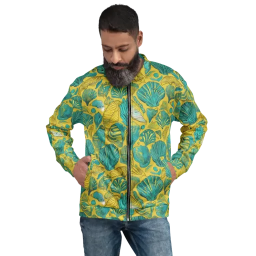 Tropical Tidal on a Bomber Jacket
