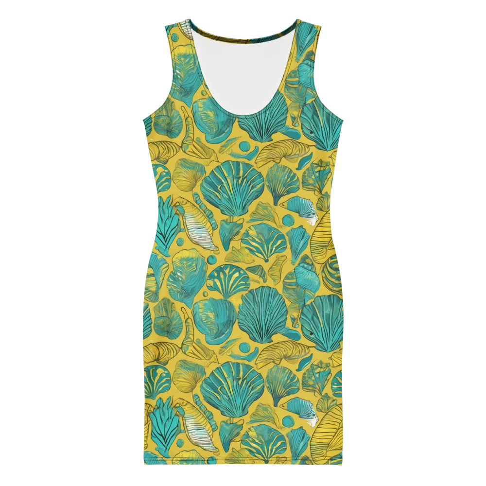 Tropical Tidal on Bodycon Dress — Front