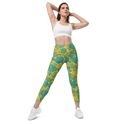 Tropical Tidal on a Leggings with Pockets
