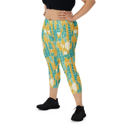 Marigold Canopy on a Capri Leggings