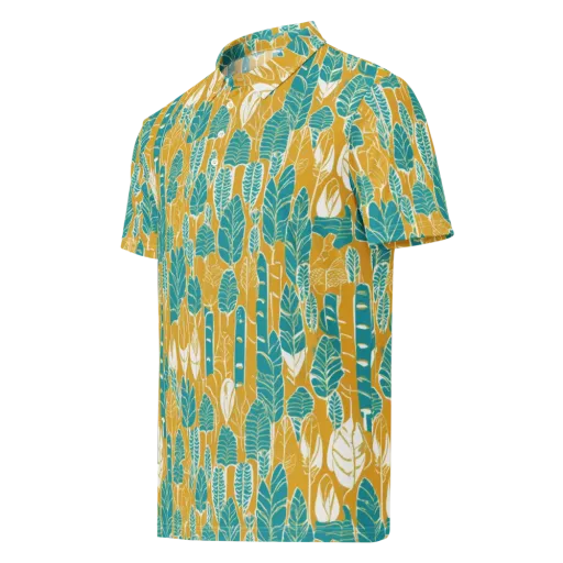 Marigold Canopy on a Men's Slim Fit Polo Shirt