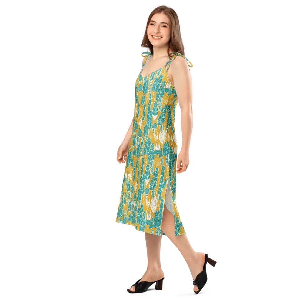 Marigold Canopy on Slip Dress — Left Front