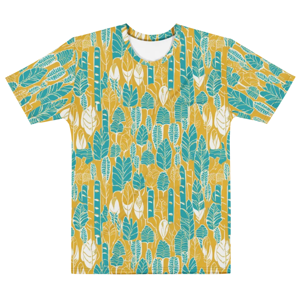 Marigold Canopy on Men's Cotton Crew Neck T-Shirt — Front