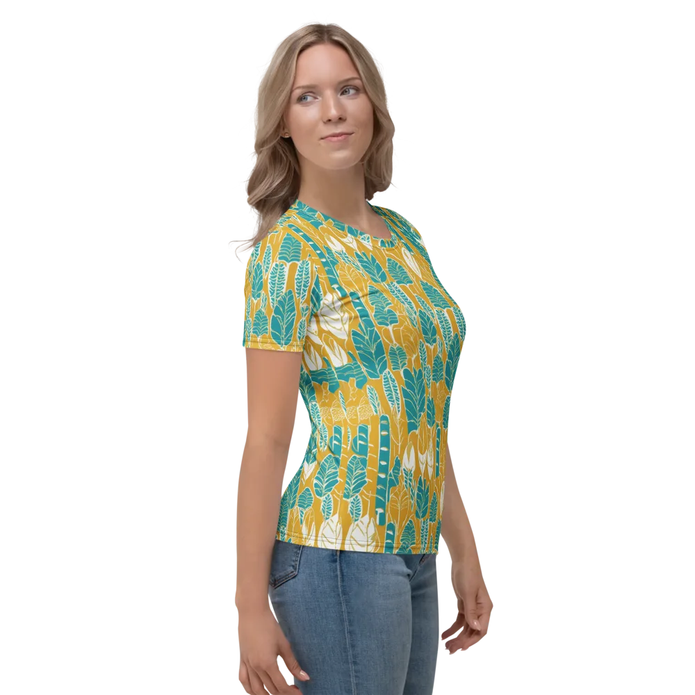 Marigold Canopy on Women's Crew Neck T-Shirt — Right