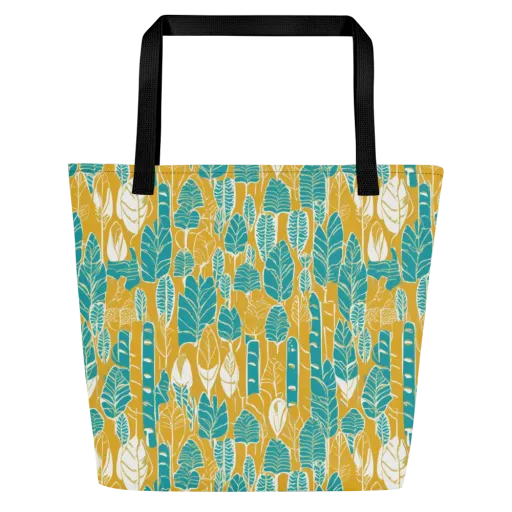Marigold Canopy on a Large Tote Bag W/ Pocket