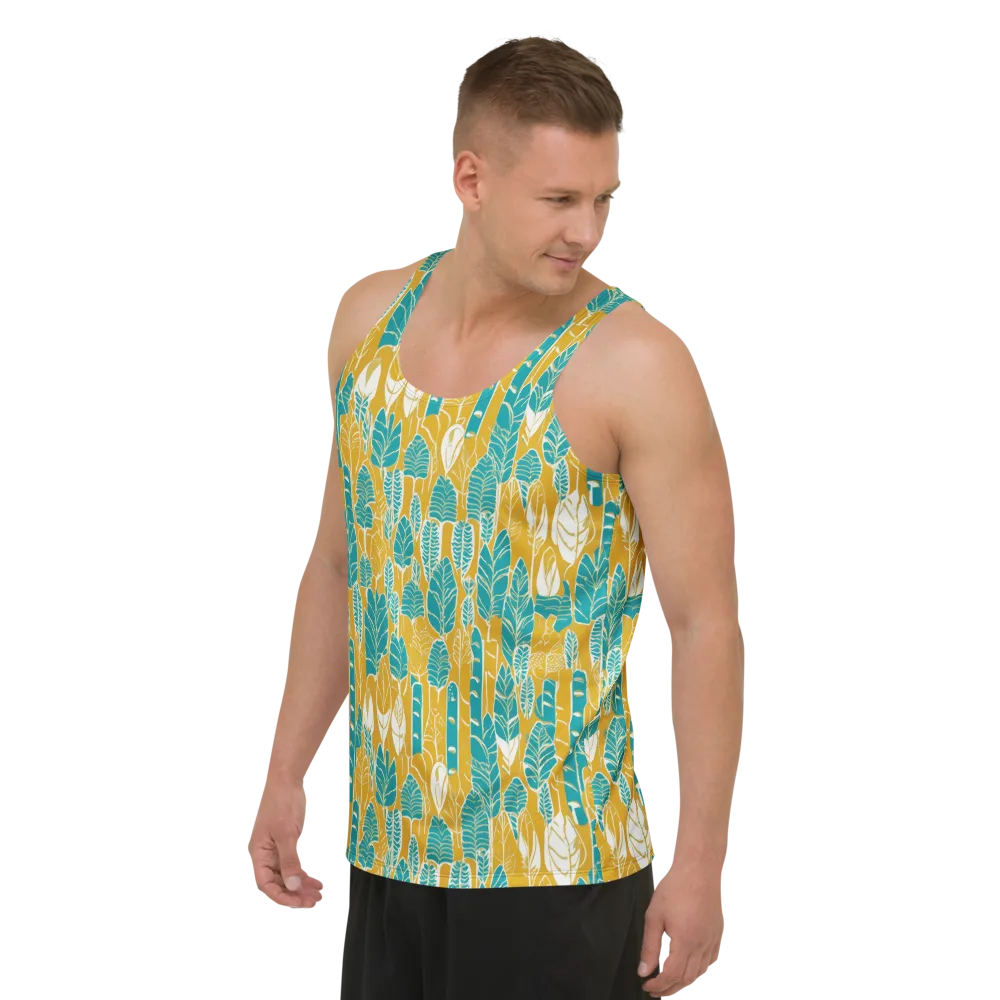 Marigold Canopy on Men's Tank Top — Left Front