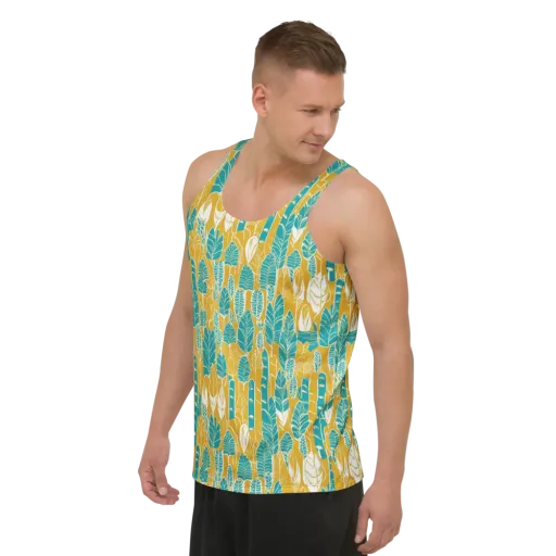 Marigold Canopy on a Men's Tank Top