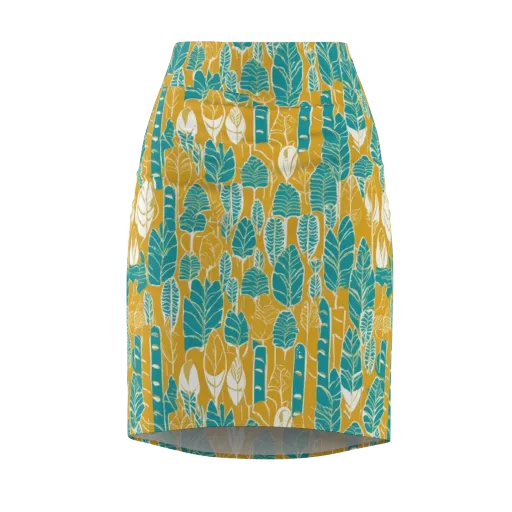 Marigold Canopy on a Pencil Skirt