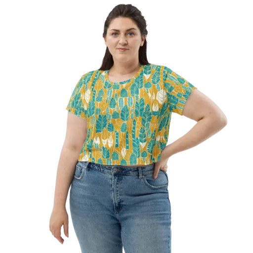 Marigold Canopy on a Crop Tee