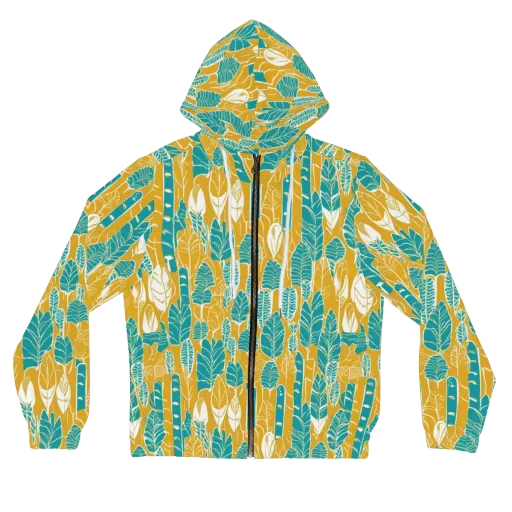 Marigold Canopy on a Women's Full-Zip Hoodie