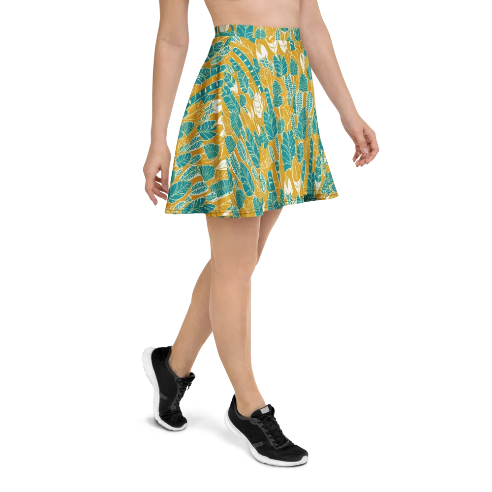 Marigold Canopy on Skater Skirt — Right