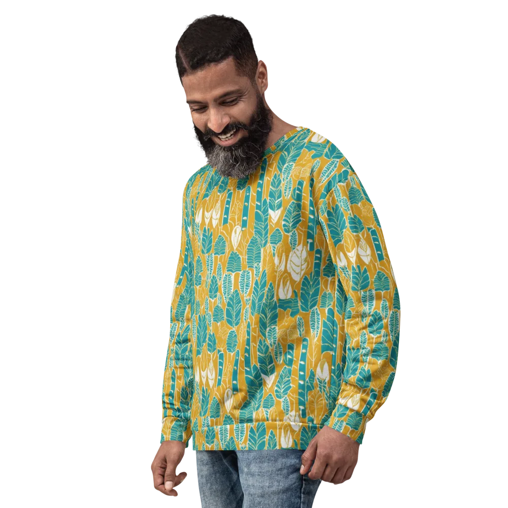Marigold Canopy on Sweatshirt — Left Front