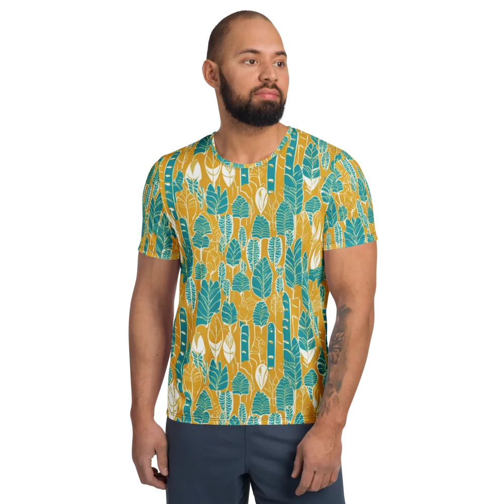 Marigold Canopy on Men's Athletic T-Shirt — Front