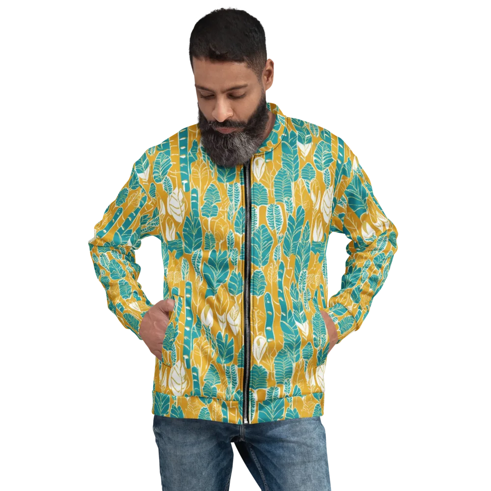 Marigold Canopy on Bomber Jacket — Front