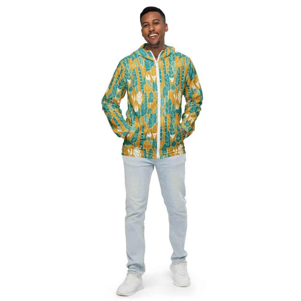 Marigold Canopy on Men's Windbreaker — Front