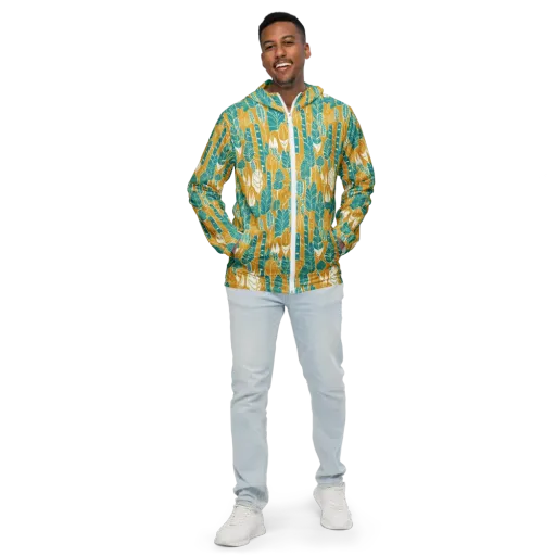 Marigold Canopy on a Men's Windbreaker