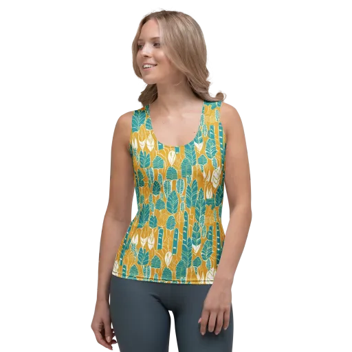 Marigold Canopy on a Women's Tank Top