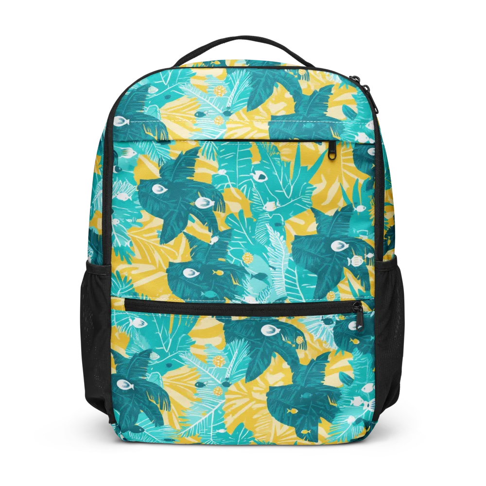 Coral Jungle on Utility Backpack — Front