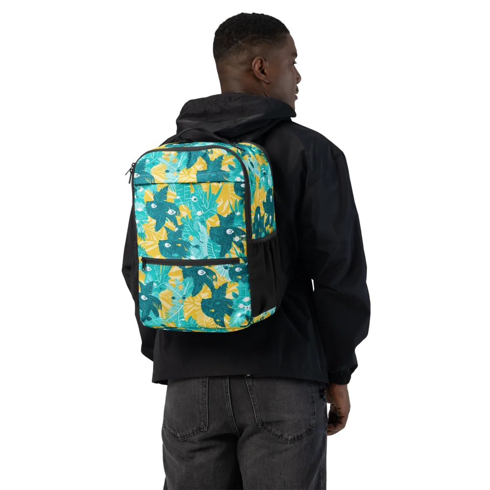 Coral Jungle on Utility Backpack — Back
