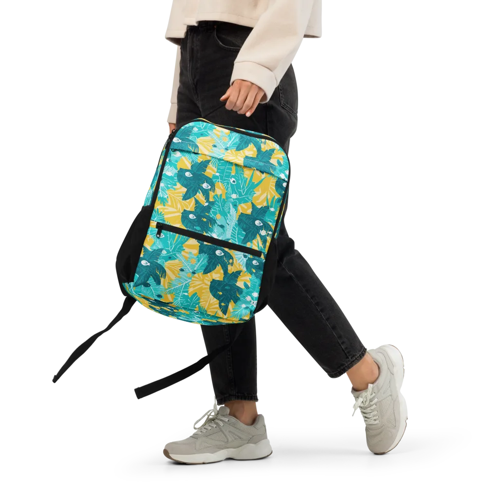 Coral Jungle on Utility Backpack — Front