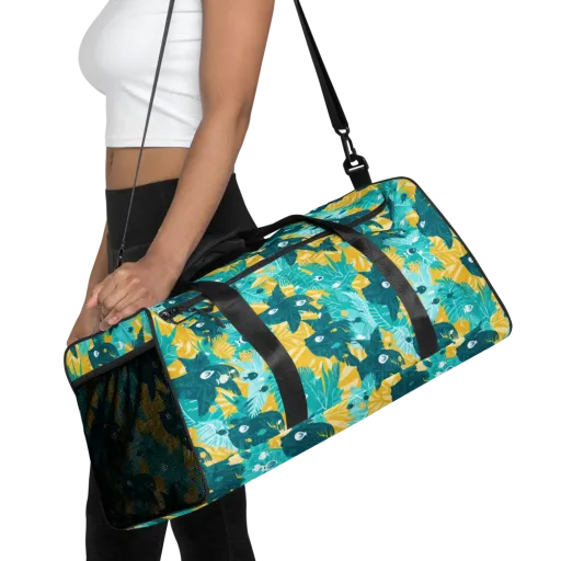 Coral Jungle on a Duffle Bag