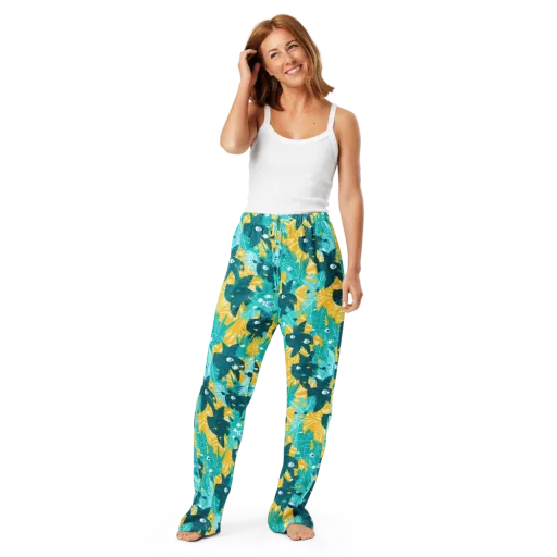 Coral Jungle on a Women's Pajama Pants