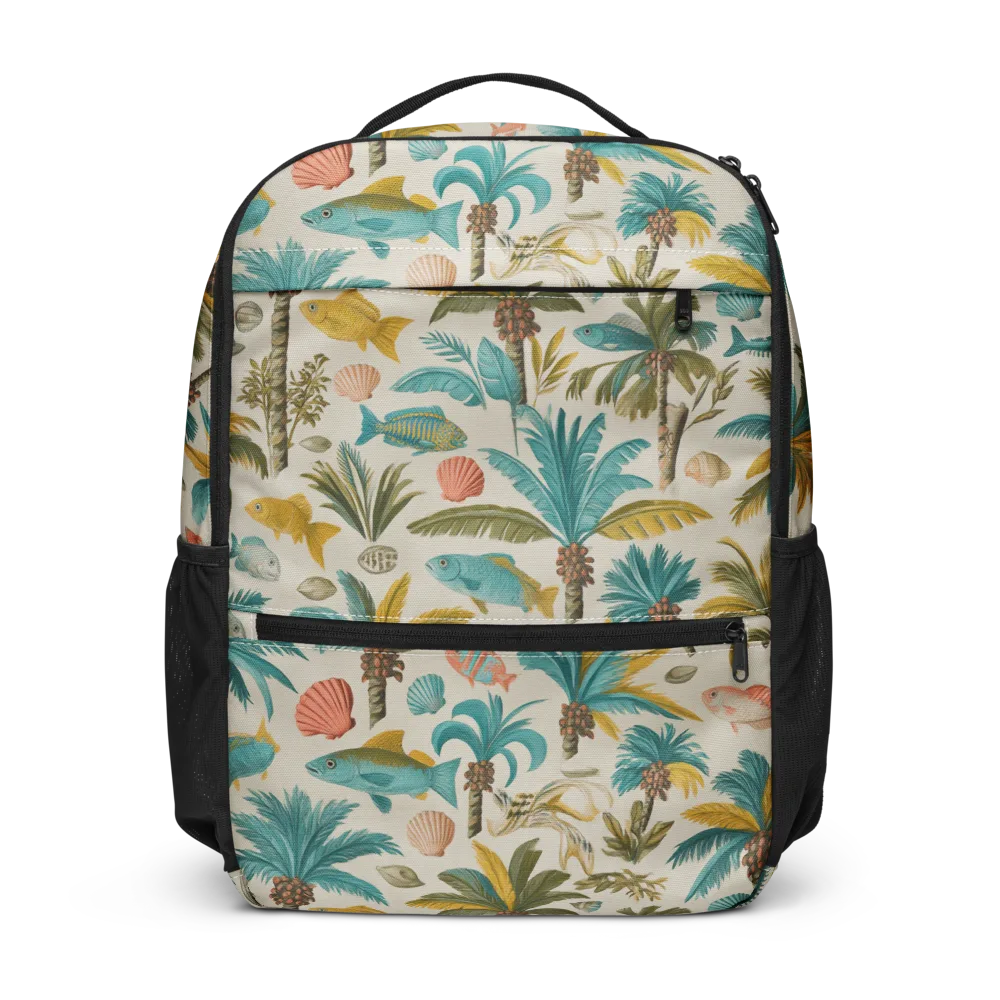 Tidepool Palms on Utility Backpack — Front