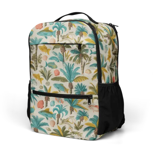 Tidepool Palms on a Utility Backpack