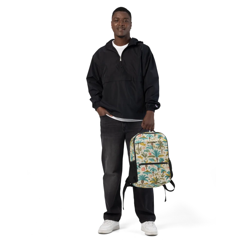 Tidepool Palms on Utility Backpack — Front