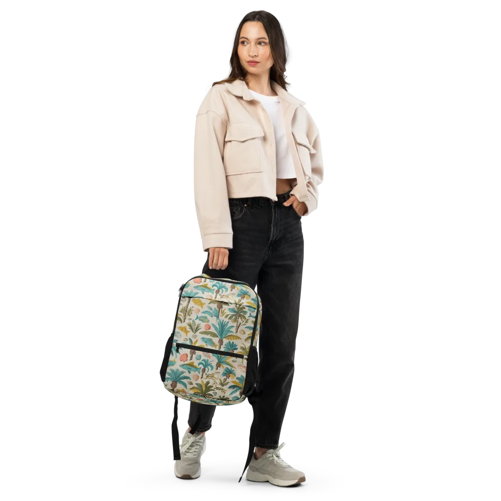Tidepool Palms on Utility Backpack — Front