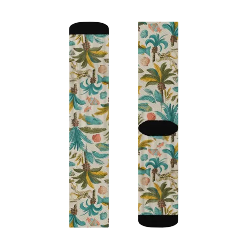 Tidepool Palms on a Socks