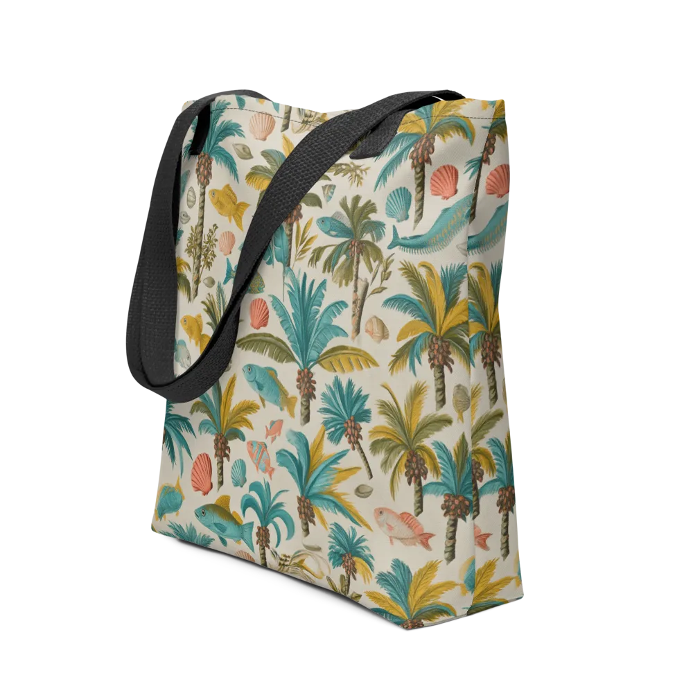 Tidepool Palms on Tote Bag — Front