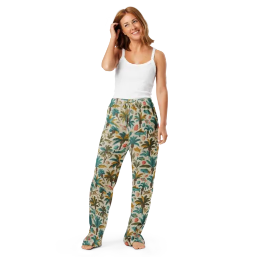 Tidepool Palms on a Women's Pajama Pants