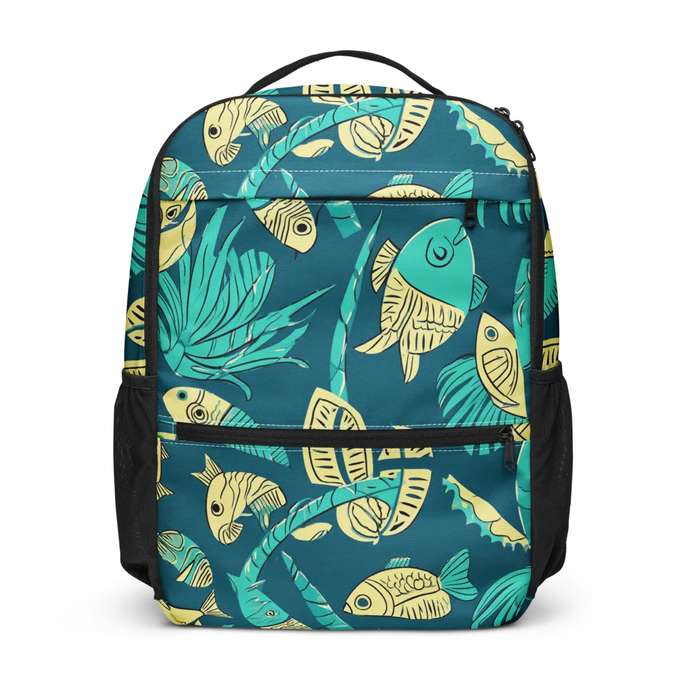 Tidal Tapestry on Utility Backpack — Front