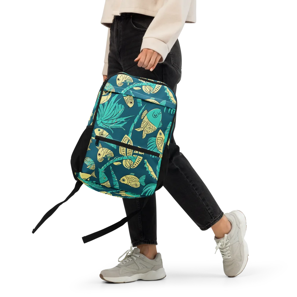 Tidal Tapestry on Utility Backpack — Front