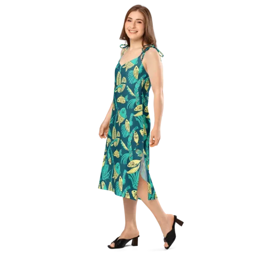 Tidal Tapestry on a Slip Dress