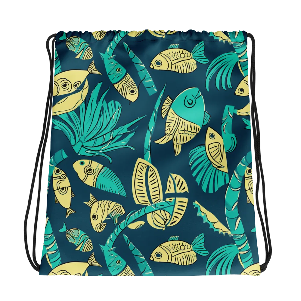 Tidal Tapestry on Drawstring Bag — Photo
