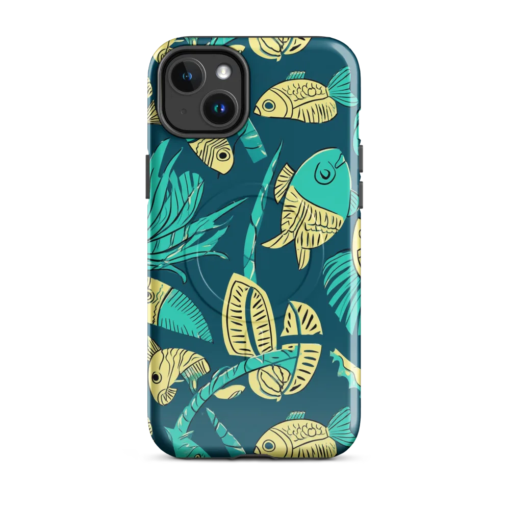 Tidal Tapestry on MagSafe Tough Case for iPhone® — Front