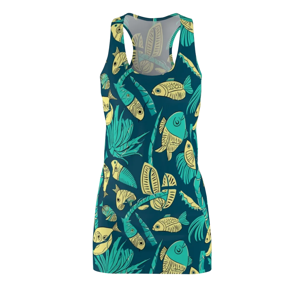 Tidal Tapestry on Racerback Dress — Front